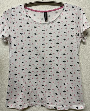 Shirt mit Wal-Print, Gr. S, Top Zustand