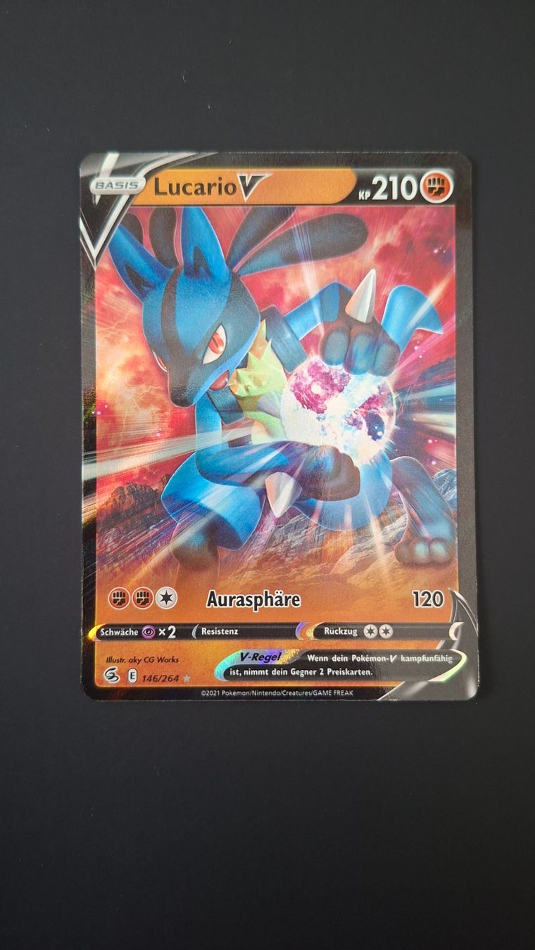 Pokémon Carte collezionabili: Lucario V #146 Fusion Strike DE – Usato da Biasca venduto da Sara_Poke123