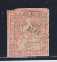 Strubel 24 G mit Druckabart gestempelt / Befund