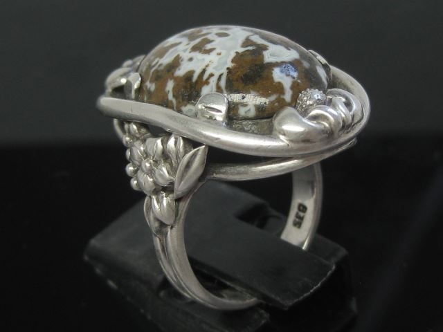 Ringe: Antik Ring Silber 835 Achat Gr. 52 / 8.56 g – Gebraucht aus Ermatingen von Decovin 1