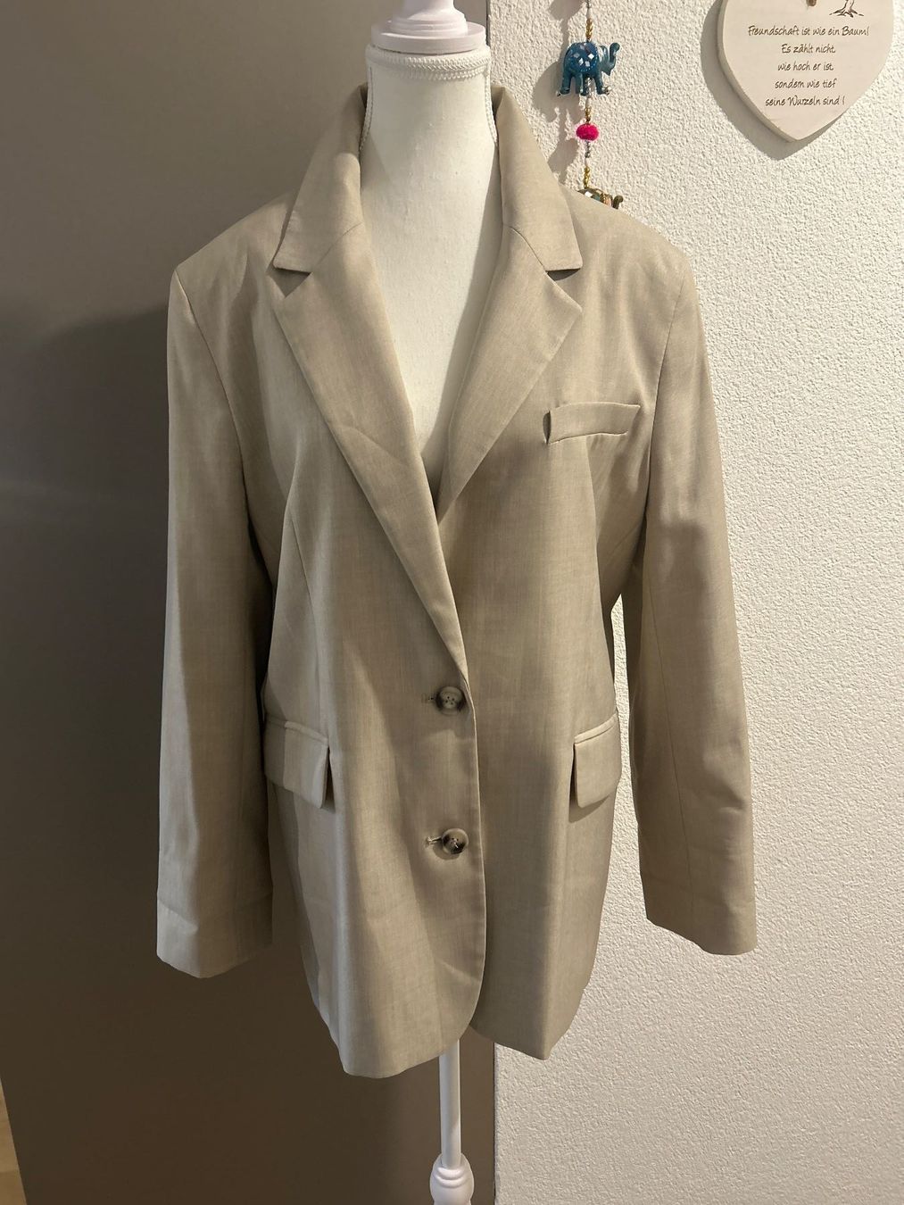 Bershka Jacken: Blazer beige  von Bershka Gr. S – Gebraucht aus Brunnen von Nala2929 1