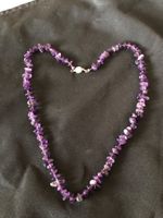 Kette aus Amethyst mit Sterling Silber Verschluss 925