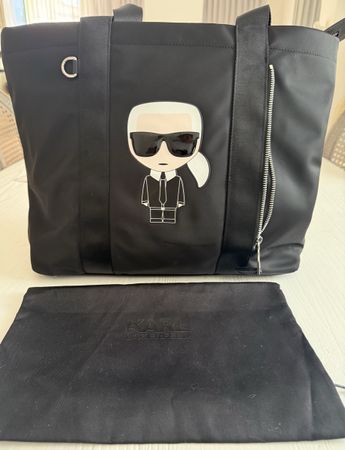 Karl Lagerfeld Tasche schwarz mit Staubbeutel neuwertig