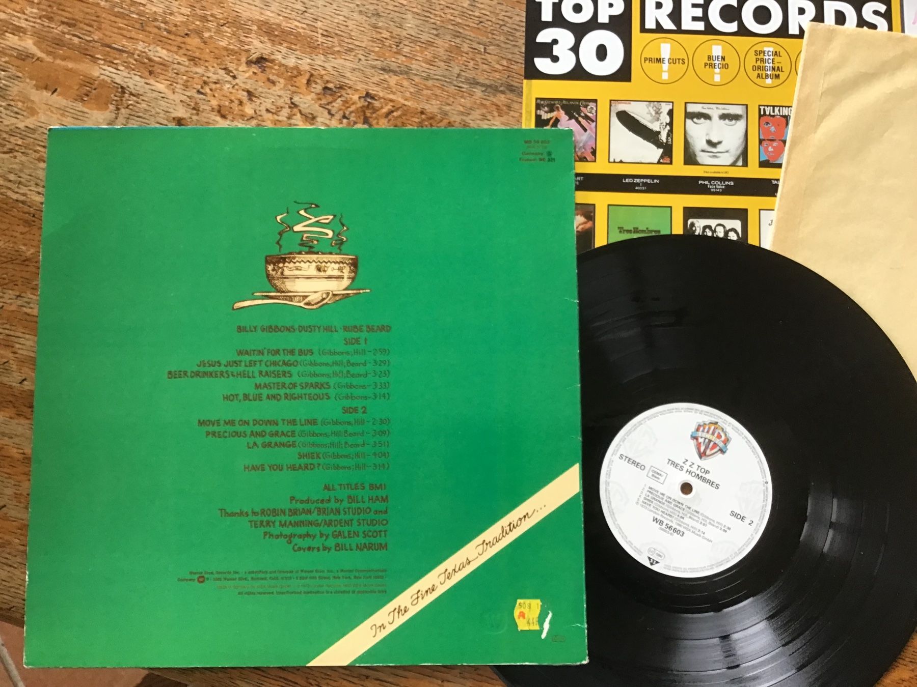 Dischi in vinile: LP hard rock ZZ Top avec insert – Usato da Fully venduto da Ruby97 1