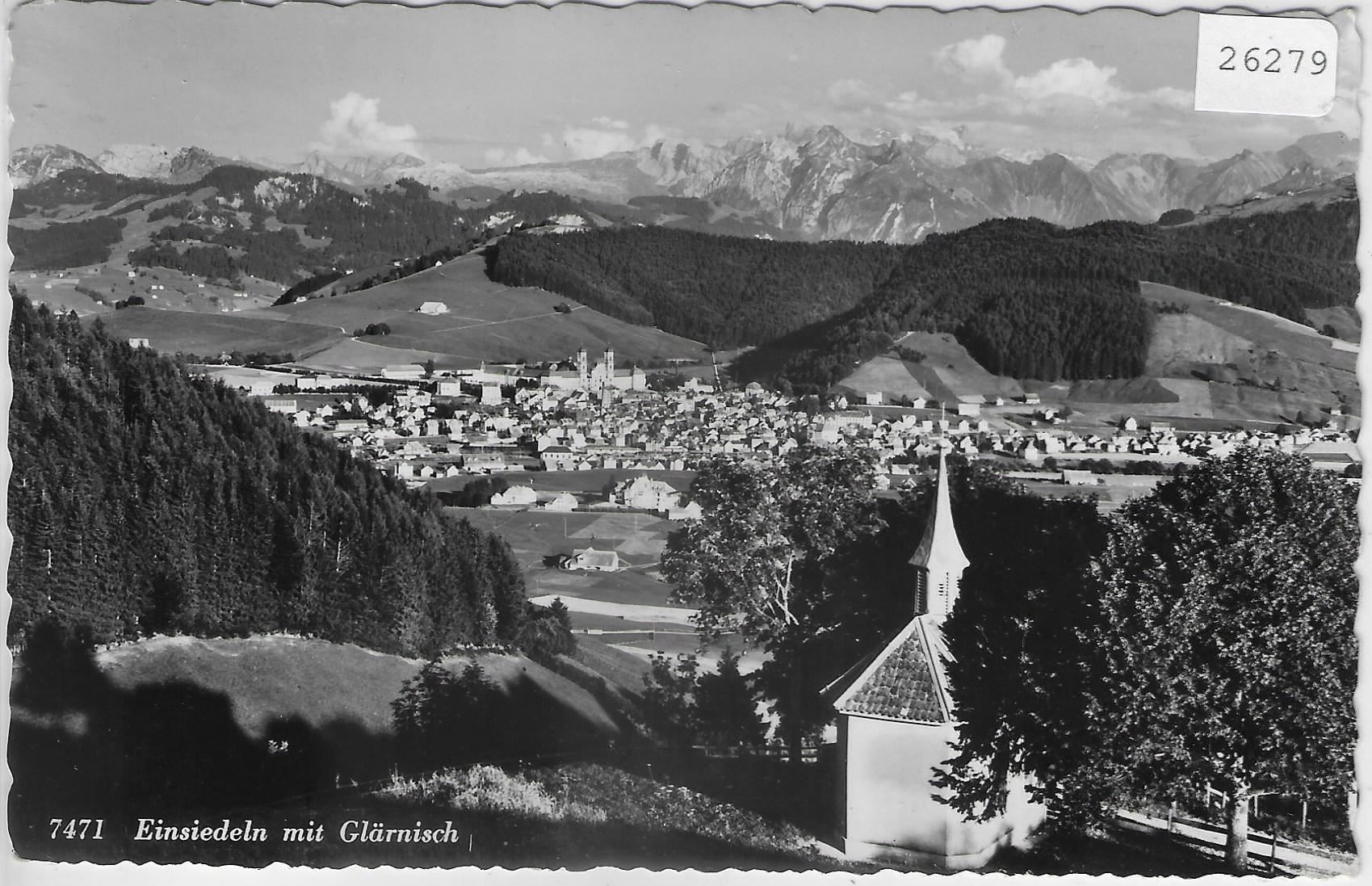 Cartoline postali: Einsiedeln mit Glärnisch – Usato da Ettingen venduto da Kartenplanet