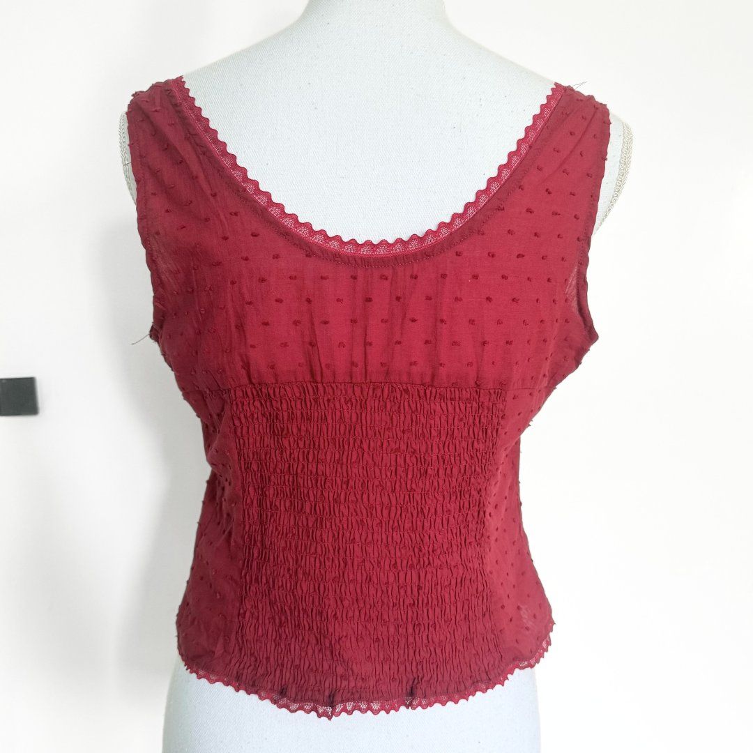 Shein Tops: SHEIN Top Rouge 100% Coton - Taille S - NEUF – Neu (gemäss Beschreibung) aus Vevey von secondlifevevey 2