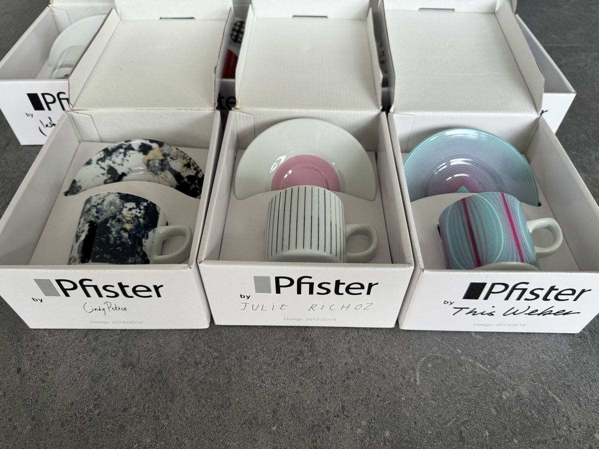 Pfister Tazze: Pfister Espresso Tassen – Nuovo (secondo la descrizione) da Dachsen venduto da Pfotenglueck 1