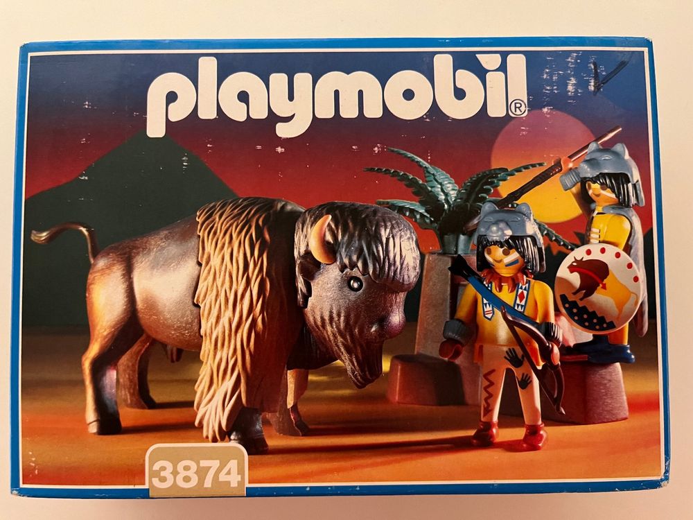 Playmobil-Vintage-Packung 3874: Indianer mit Bison | Kaufen auf Ricardo