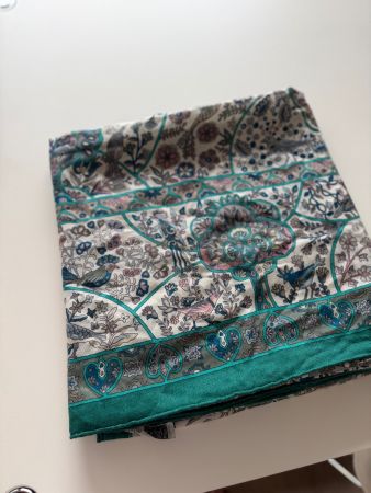 Hermès Kaschmirschal 140x140cm Au Pays des Oiseaux Fleurs