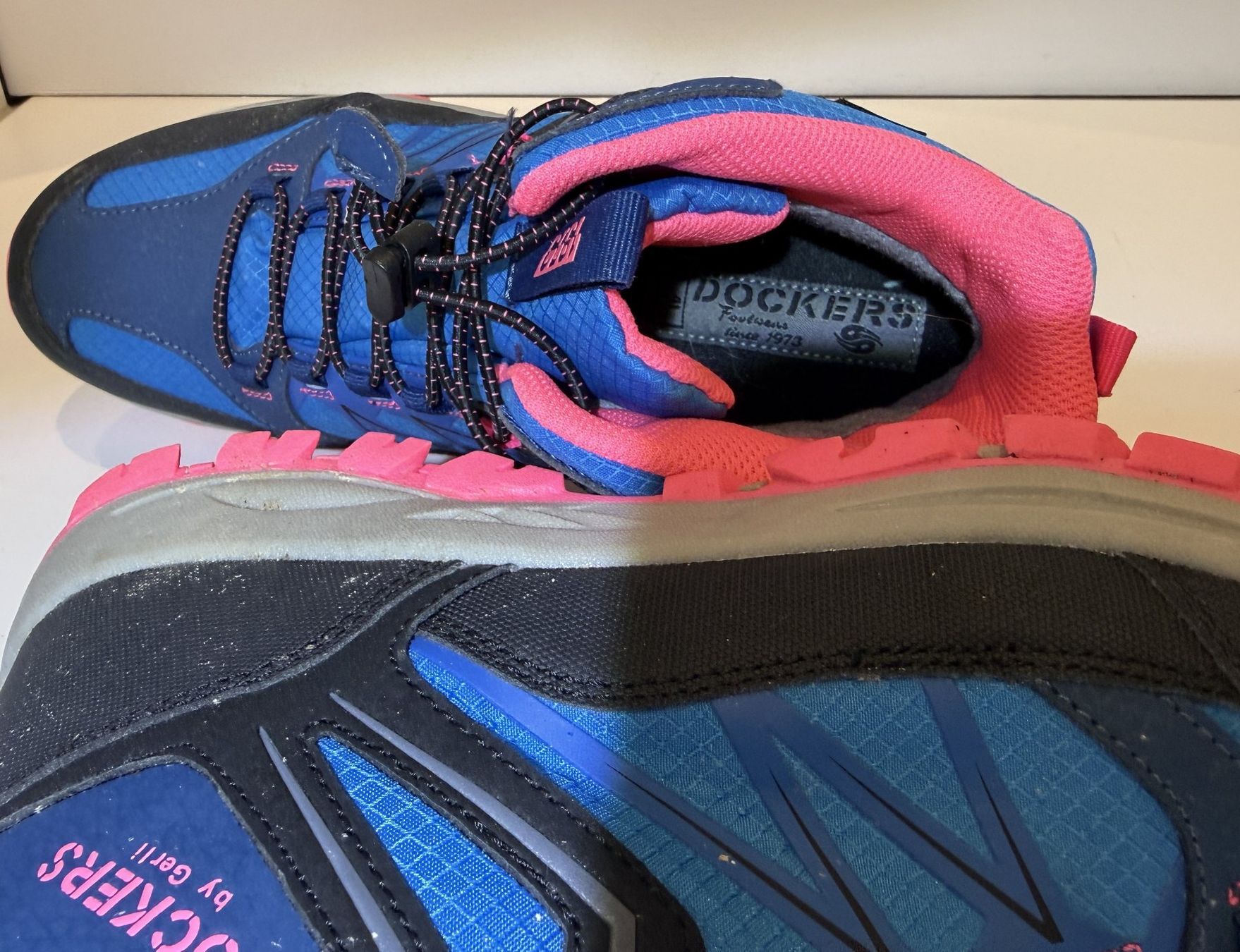 Scarpe da uomo: Wanderschuhe DOCKERS Blau u. Pink mit Schnellverschluss – Nuovo (secondo la descrizione) da Aarau venduto da didi512 5