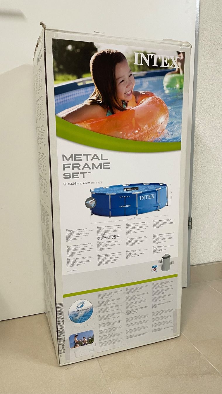 Piscine: INTEX Metal Frame Pool Set 3.05m x 76cm – Usato da Egliswil venduto da Abishu 1