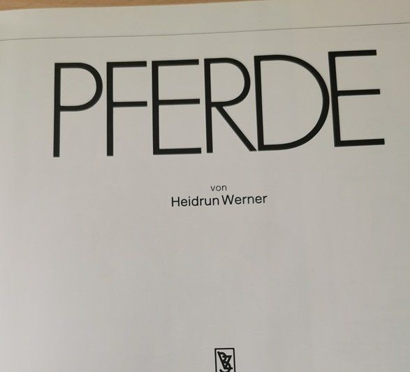 Bücher: Pferde  (Buch, Heidrun Werner) – Gebraucht aus Wilen b. Wollerau von morethanmusic 2