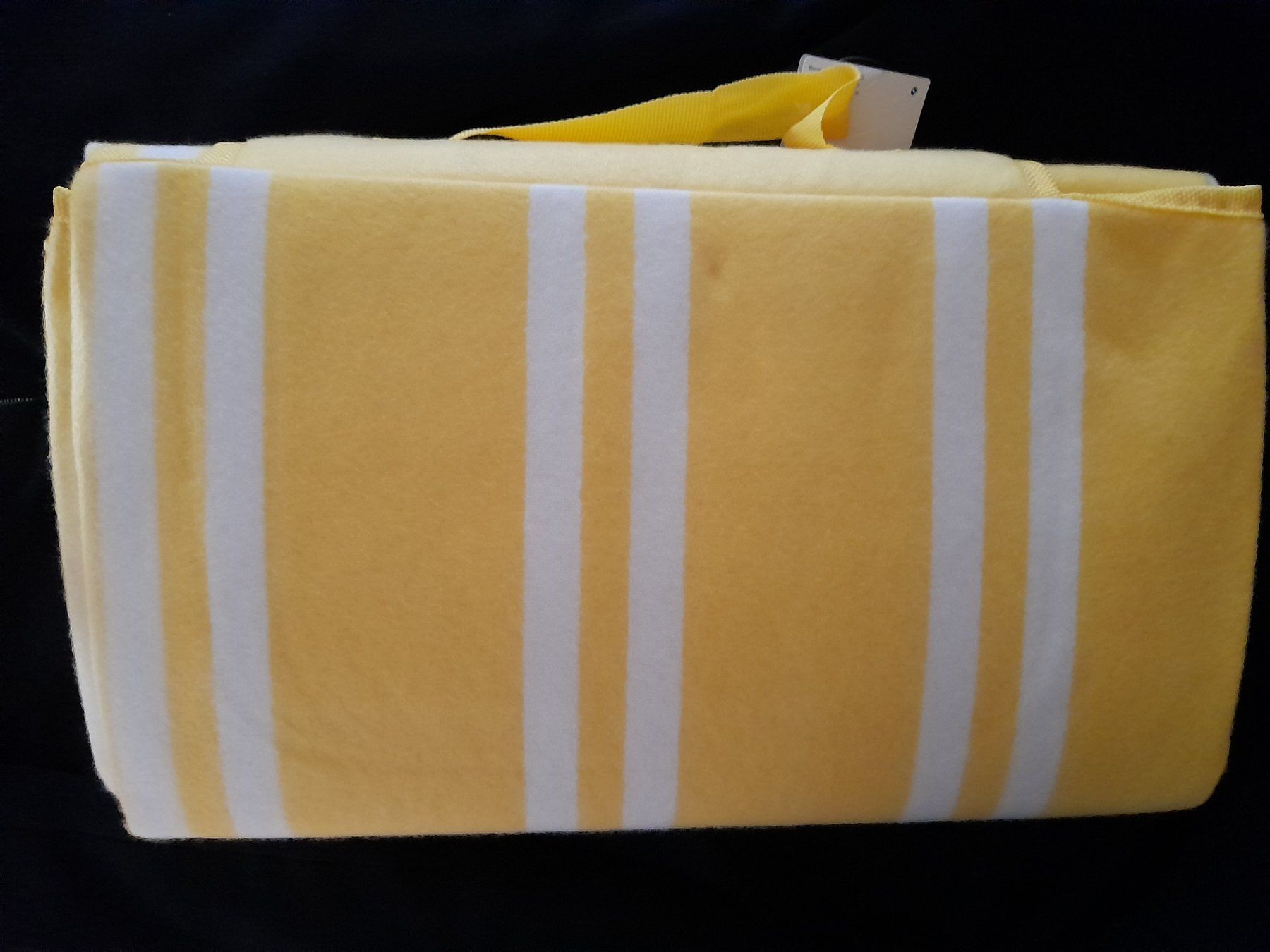 Coperte: NEU: Gestreifte Picknickdecke / Stranddecke mit Tragegriff – Nuovo e nell'imballaggio originale da Reinach BL venduto da sbsmsa 1