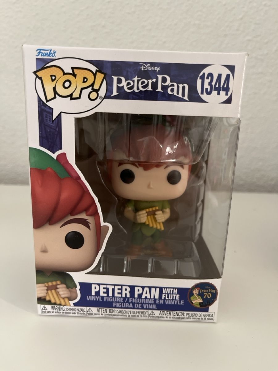 Funko Statuette: Funko Pop Peter Pan Figur mit Flöte 1344 neu – Nuovo e nell'imballaggio originale da Uster venduto da Kannabie