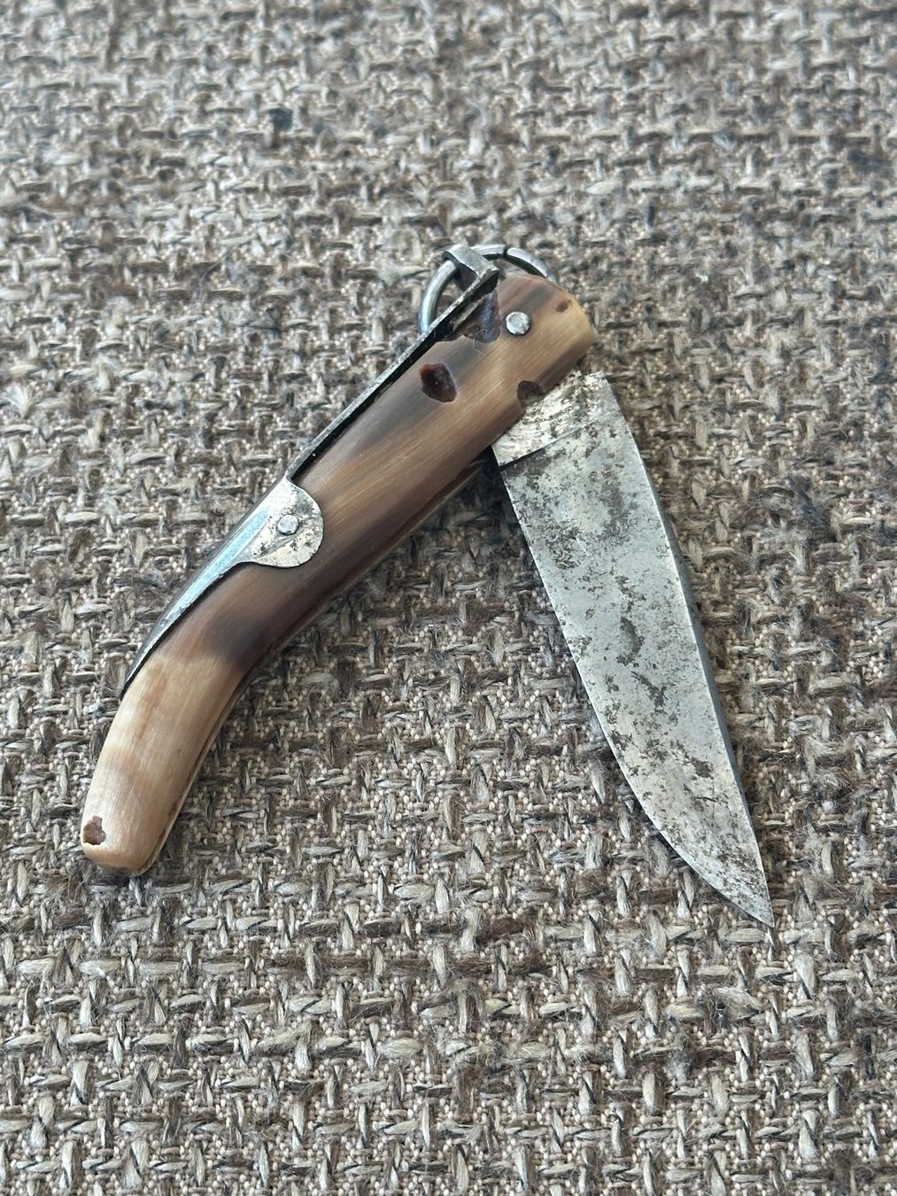 Coltelli tascabile: Einzigartiges antikes Schweizer Sackmesser SIMON BERNE Horn – Usato da Dübendorf venduto da lan1808 3