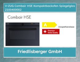 V-ZUG COMBAIR HSE KOMPACKTBACKOFEN 60er H:38cm