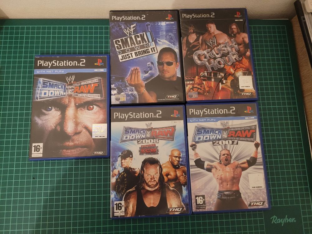PS2 Wrestling Game Bundle - WWE Smackdown vs RAW (5 Games) (Gebraucht ...