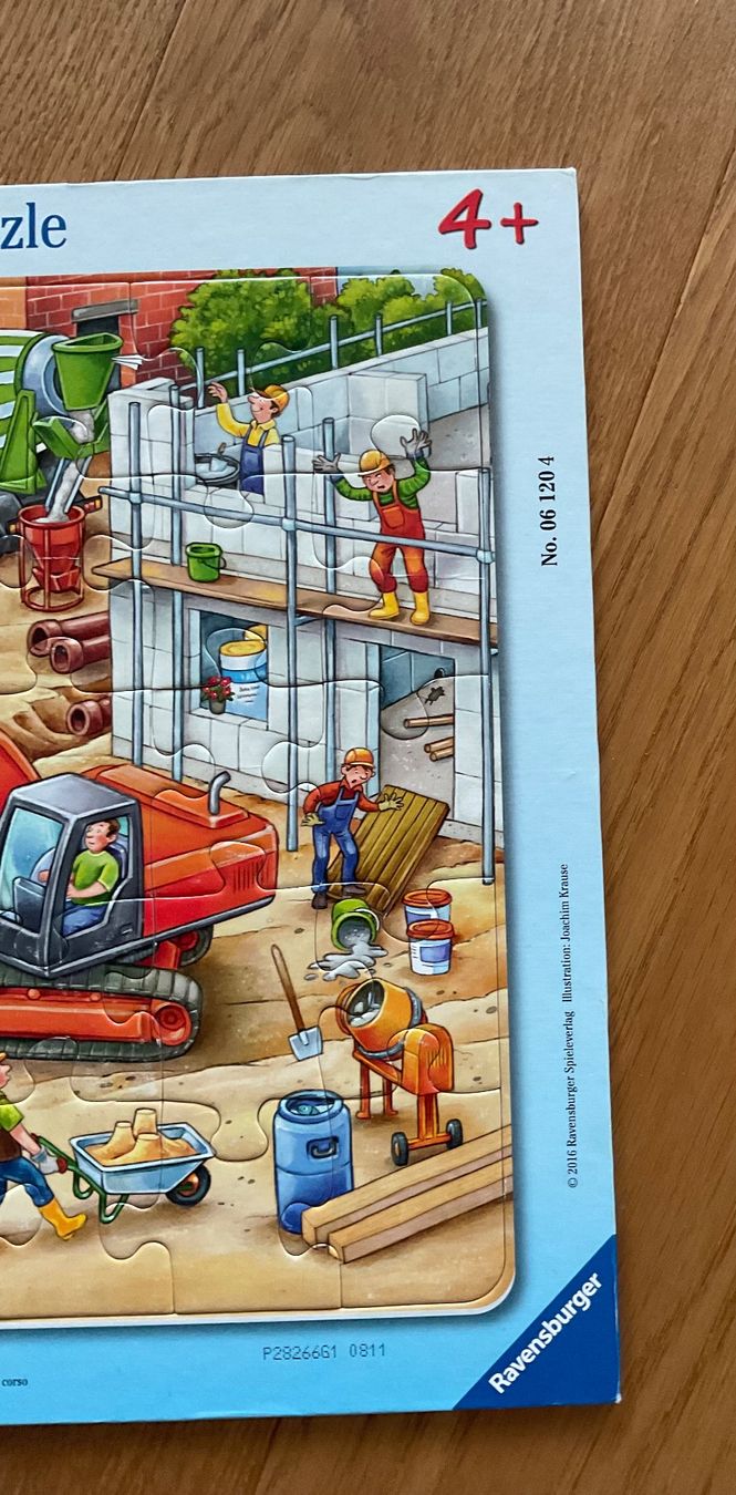 Ravensburger Puzzle: 2  Ravensburger Puzzle, 4+, Baustelle/Polizei – Usato da Niederteufen venduto da sicmu 4