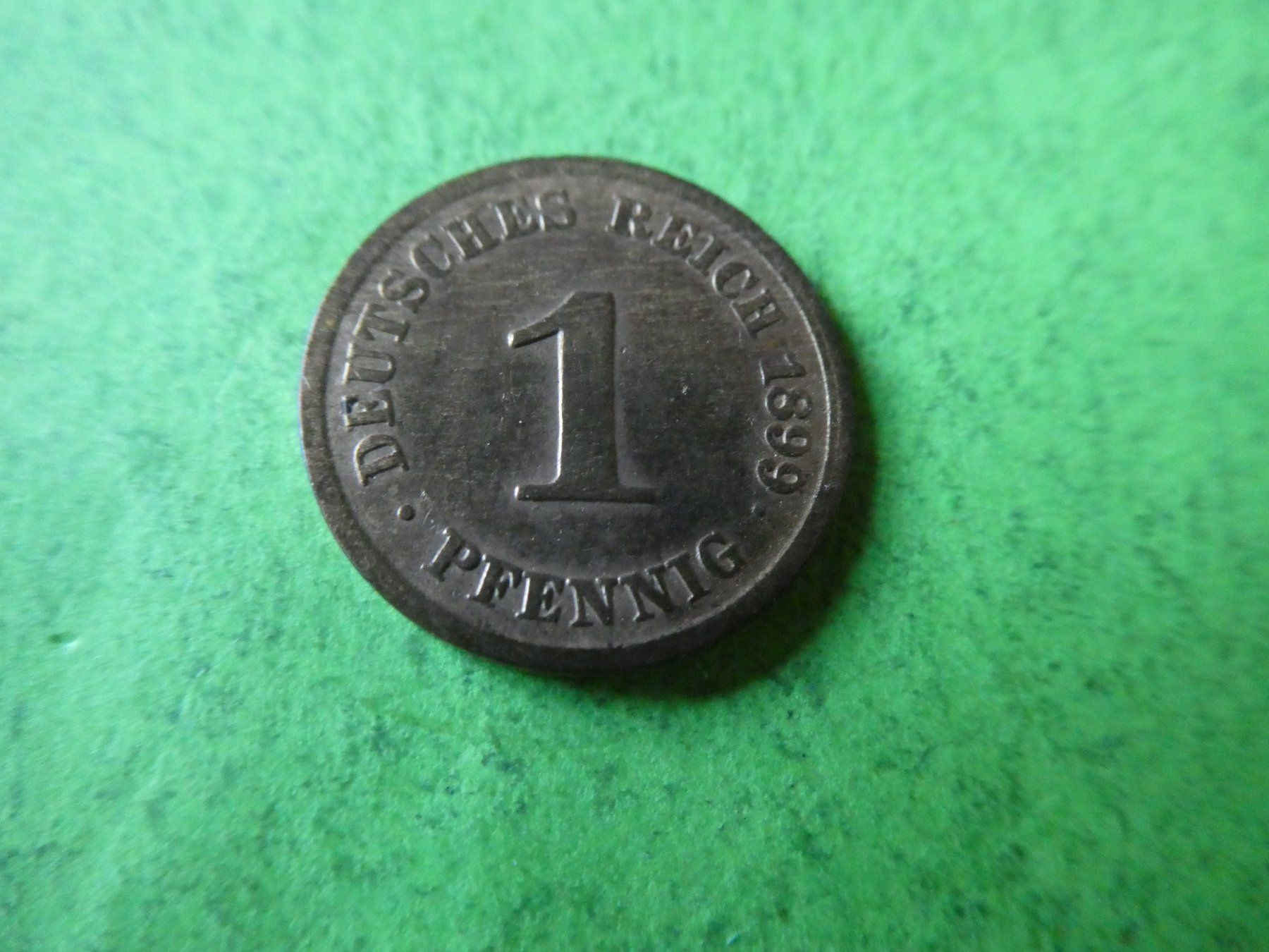 Tutti le monete: Dt. Reich 1899 J, 1 Pfennig – Usato da Hinterforst venduto da Rohusri