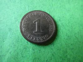 Dt. Reich 1899 J, 1 Pfennig