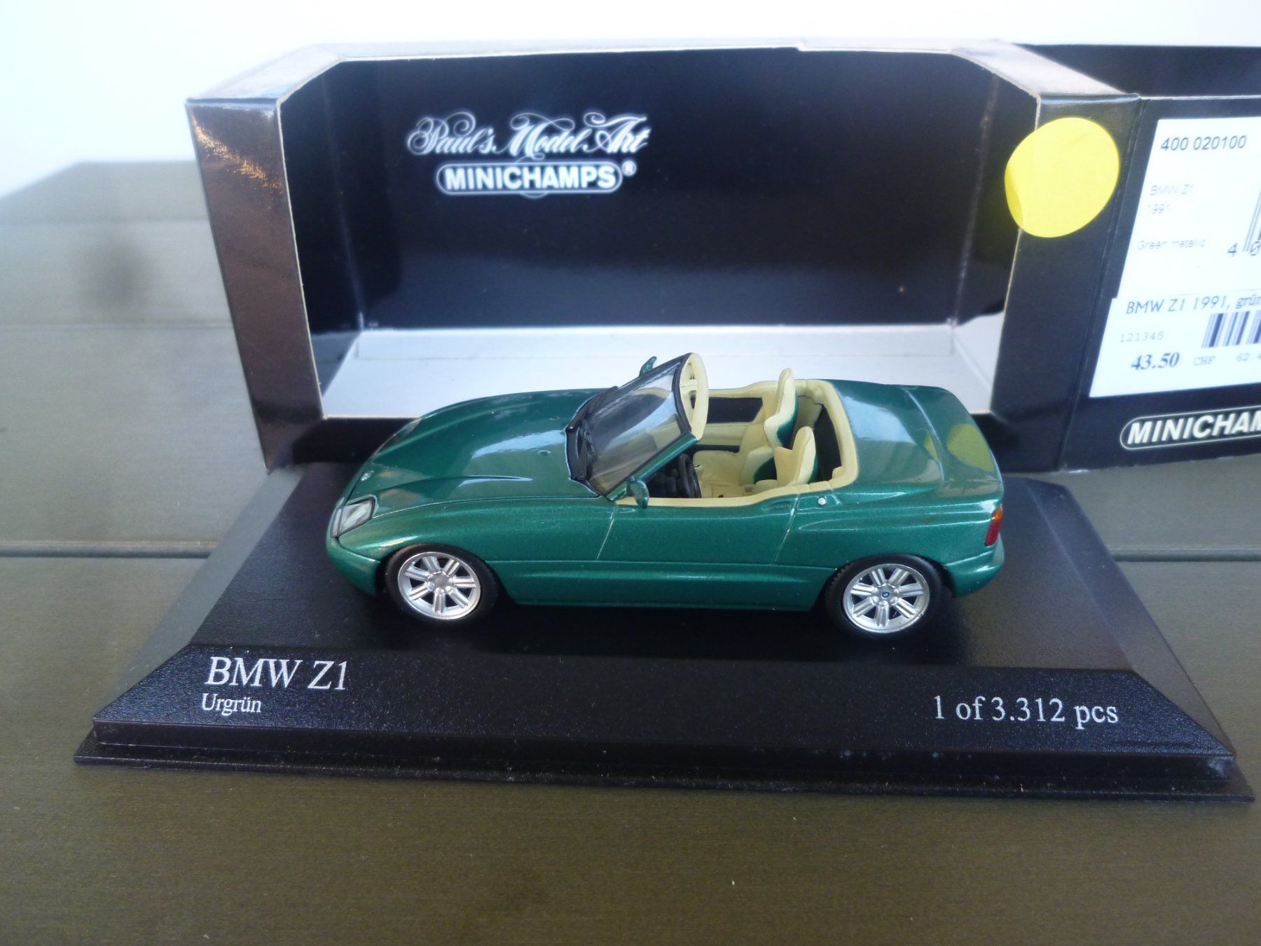 BMW Modellini d'auto: BMW Z1 (1991) – Nuovo e nell'imballaggio originale da Flawil venduto da Imperiosud 1
