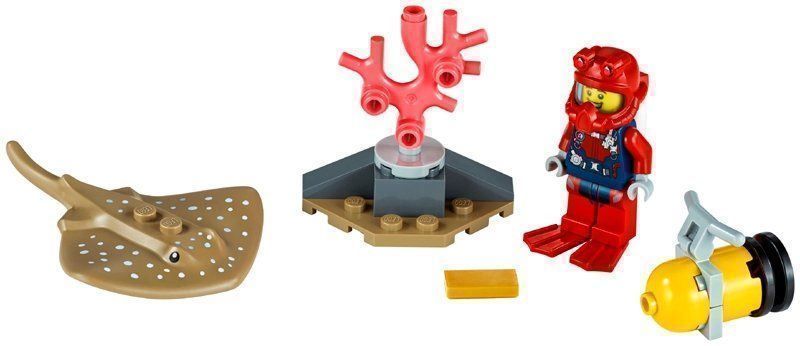Lego Kit di costruzioni: Lego City 30370 Diver polybag – Nuovo e nell'imballaggio originale da Basadingen venduto da NekoBricks 1