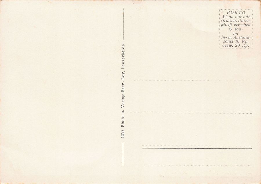 Cartoline postali: Lantsch, um 1940 – Usato da Frauenfeld venduto da POML 1