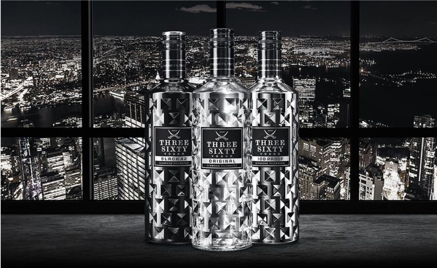 Spirituosen: 6 Fl. THREE SIXTY VODKA ORIGINAL Diamond filtrated Vodka – Neu und originalverpackt aus Bülach von StoreInShop.com 5