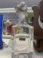 Molar Cristal Whisky-Karaffe – Bleikristall & Versilbert