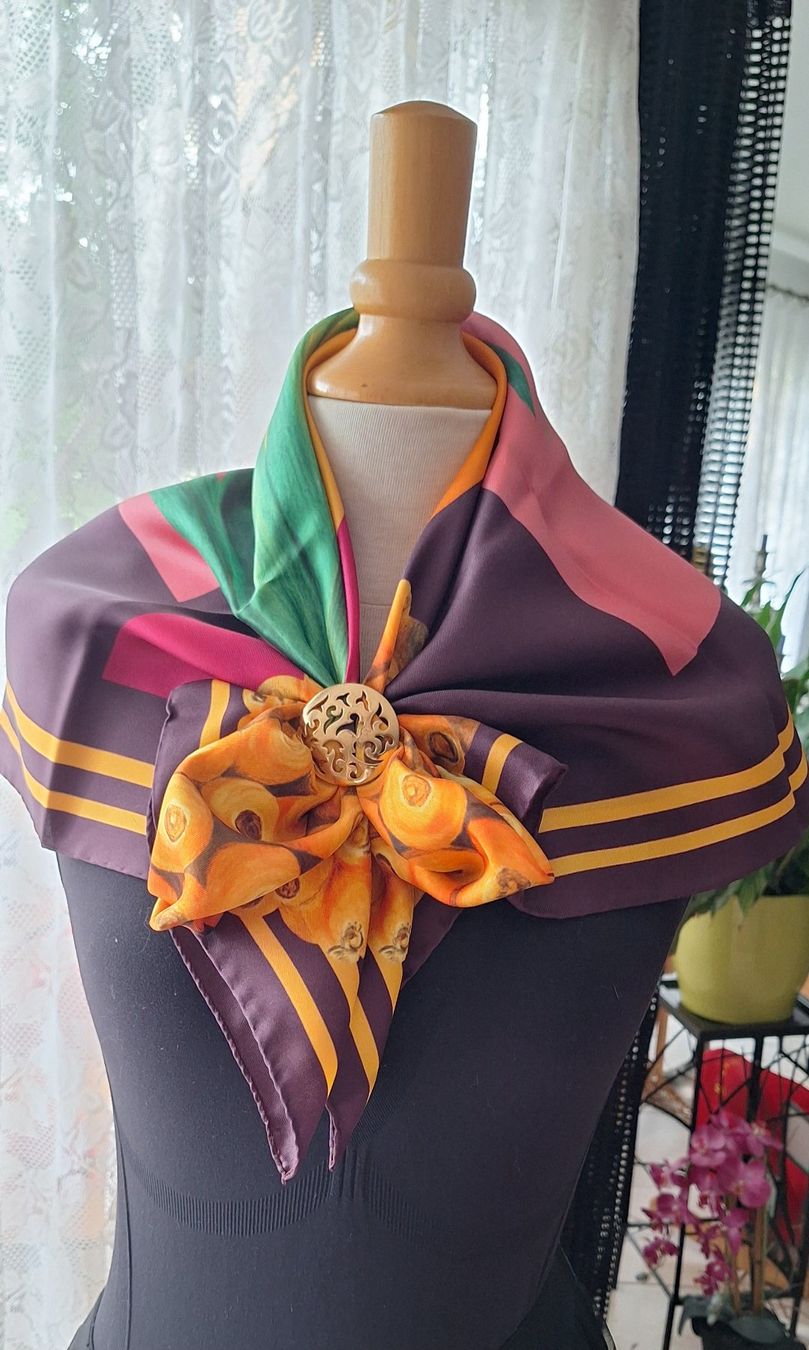 Foulards & écharpes: Foulard en soie multicolore – Neuf avec emballage d'origine à St-Triphon par Jldr0 1