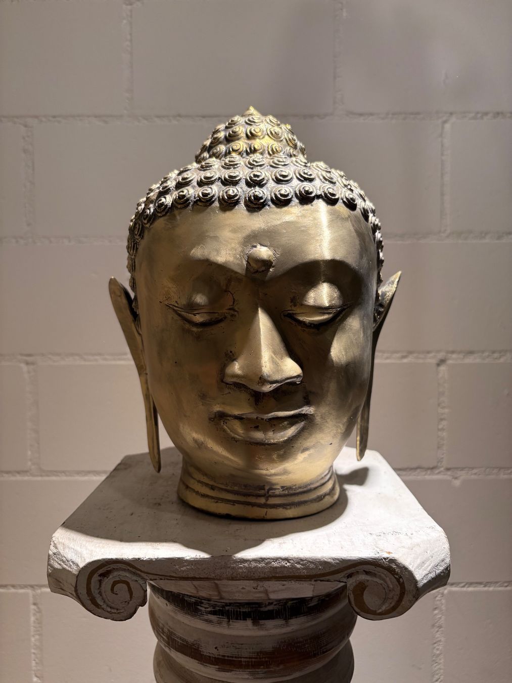 Sculture & Statue: Buddha Kopf 26 cm Messing – Usato da Lenggenwil venduto da Unique_ 4