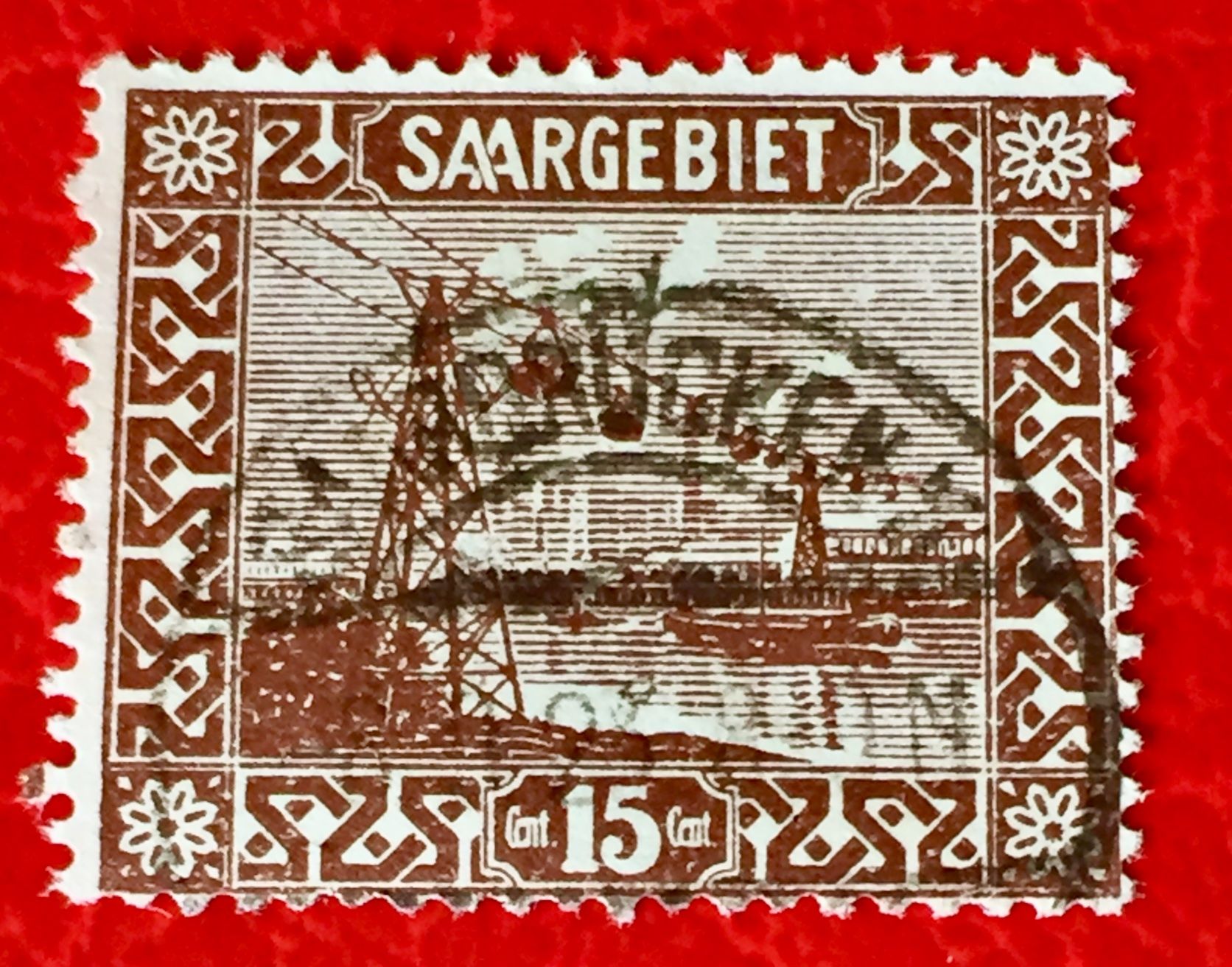 Briefmarken aus Saargebiet Überlast-Brücke über die Saar (Gebraucht) in ...