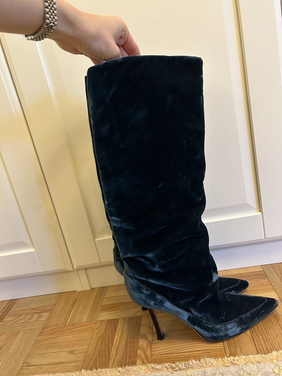 Jimmy Choo Scarpe da donna: Jimmy choo velvet boots Gr. 38.5 – Usato da Oberrieden venduto da Mlew