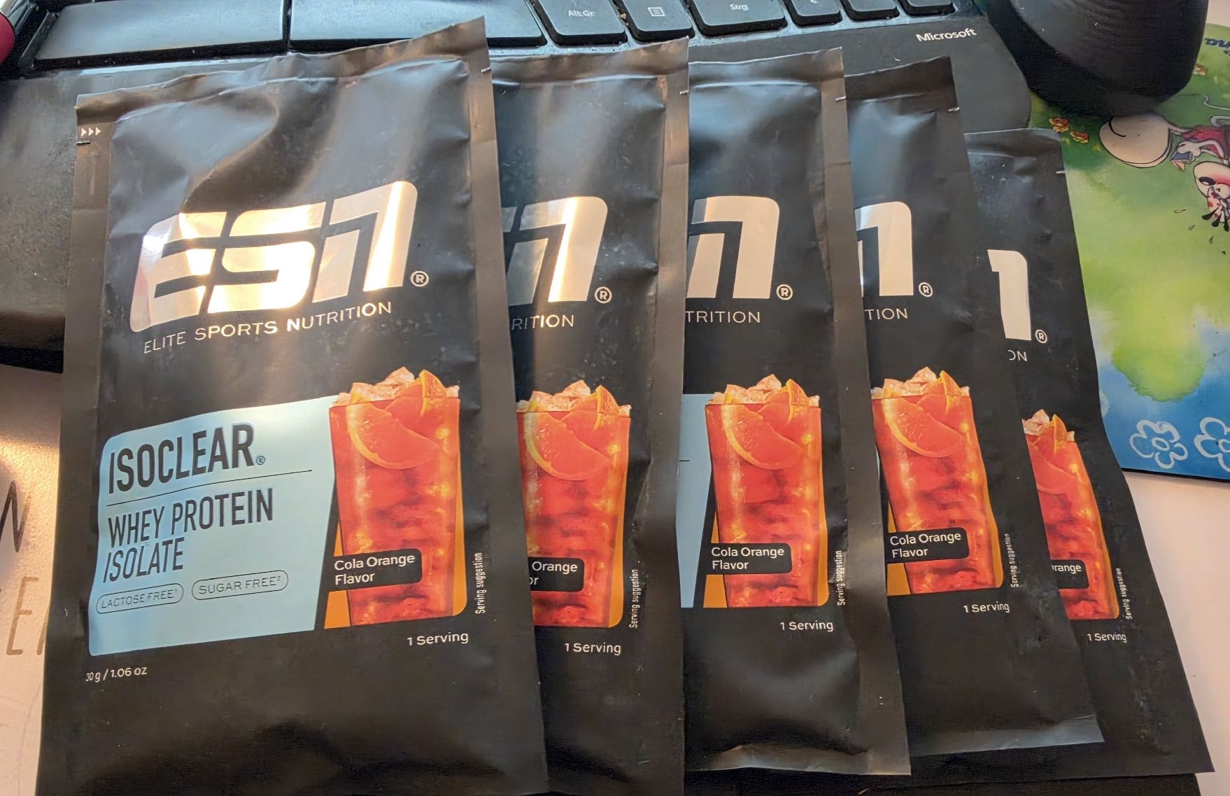 Esn Cibi & Specialità: ESN Isoclear 5x 30 Gramm Cola Orange – Nuovo e nell'imballaggio originale da Muhen venduto da Savana16