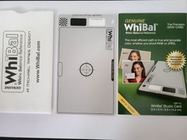 2x Genuine WhiBal Weissabgleich Grau Referenzkarte #72
