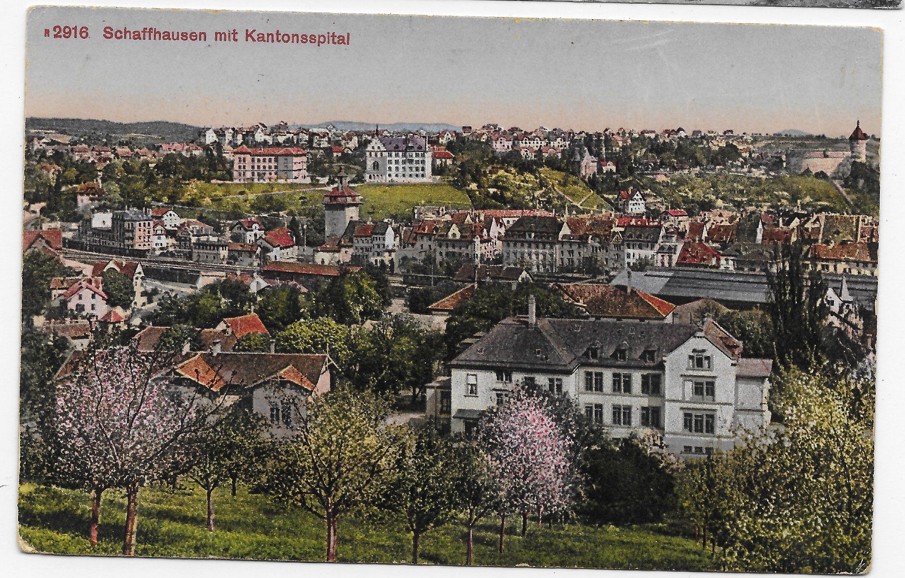 Cartes postales: Schaffhausen mit Kantonsspital – D'occasion à Hefenhofen par Richsalz