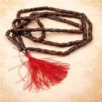 KALI MALA Indien Schädel Gebetskette Braun XL 140cm Indien