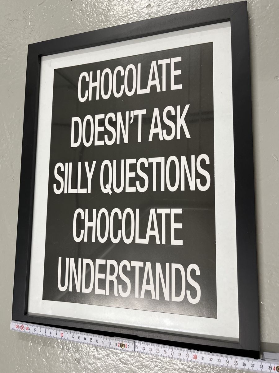 Foto & Immagini: Framed Chocolate Quote Print - new – Nuovo (secondo la descrizione) da Affoltern am Albis venduto da dan_jm8b 2