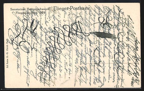 Cartoline postali: Heiligenschwendi, Sanatorium 1924, Flieg – Usato da Berlin venduto da bartko-reher 1