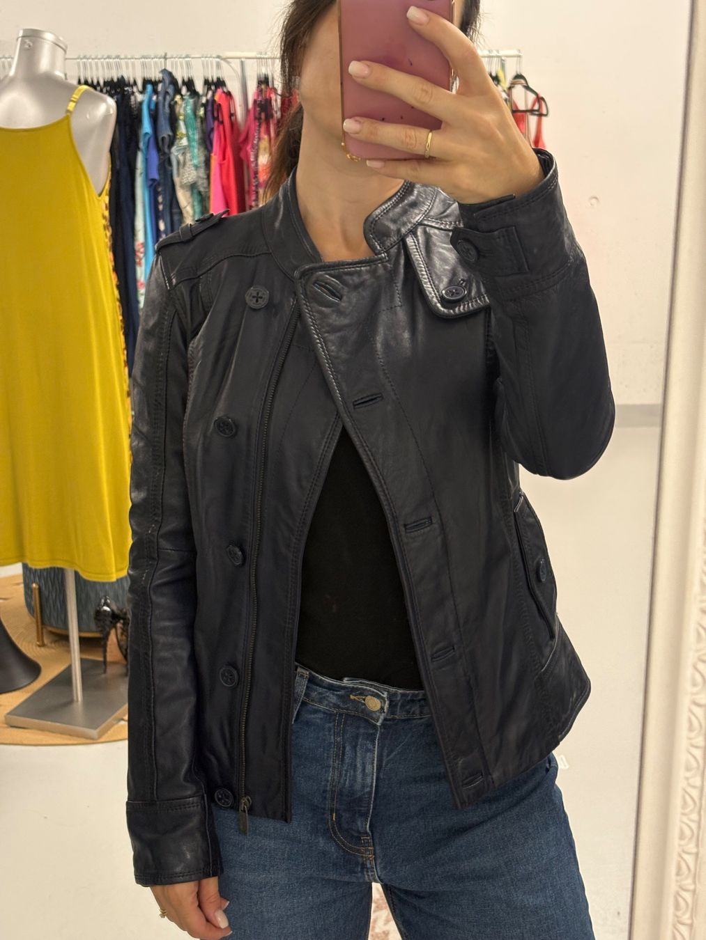 Esprit Giacche: EDC Esprit Lederjacke dunkelblau Gr. M – Nuovo (secondo la descrizione) da Regensdorf venduto da secondchancefashion 1