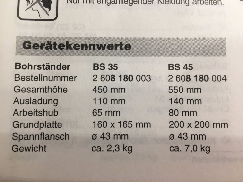 Bohrständer BOSCH BS 45 Kaufen auf Ricardo