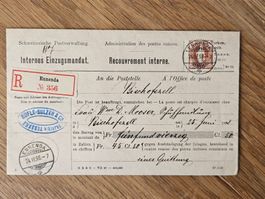 Mandat Rufle Sulzer Ennenda GL 1898 mit 68C/D 4.--