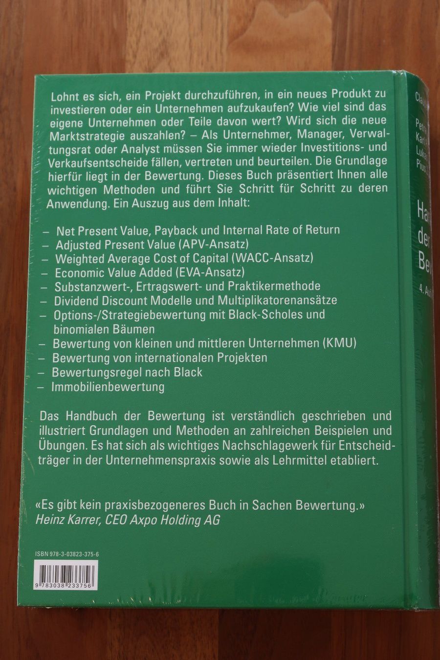 Libri: Handbuch der Bewertung – Nuovo e nell'imballaggio originale da Erlenbach ZH venduto da milliway_42 1