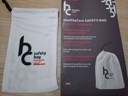 HealthyCare SAFETY-BAG mit HeiQ Viroblock - neu