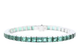 Bracelet mit Turmalinen 18K Weissgold *S3433