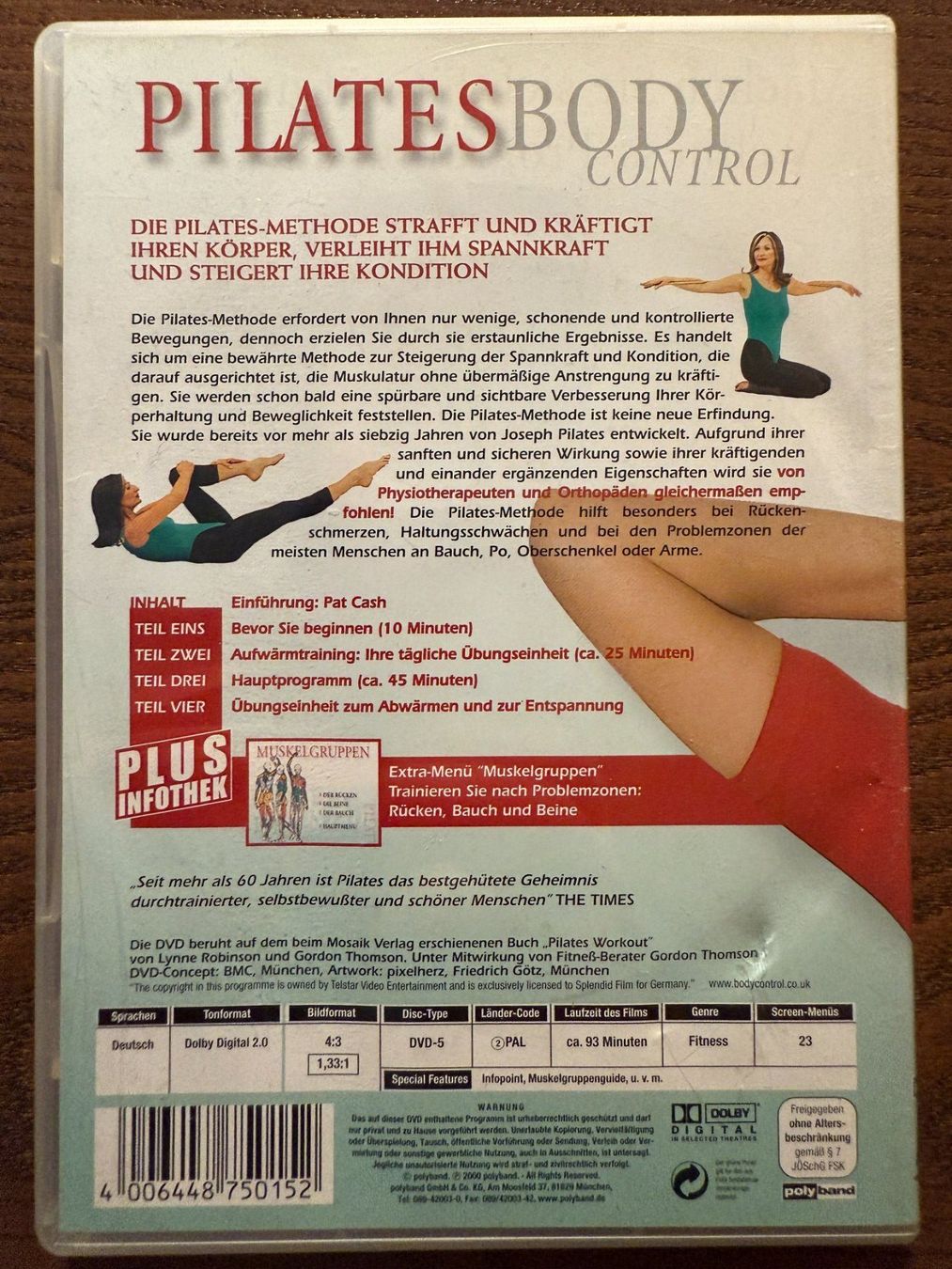 Alle DVDs: Die Pilates Methode - Body Control – Gebraucht aus Zürich von FilmFreunde 1