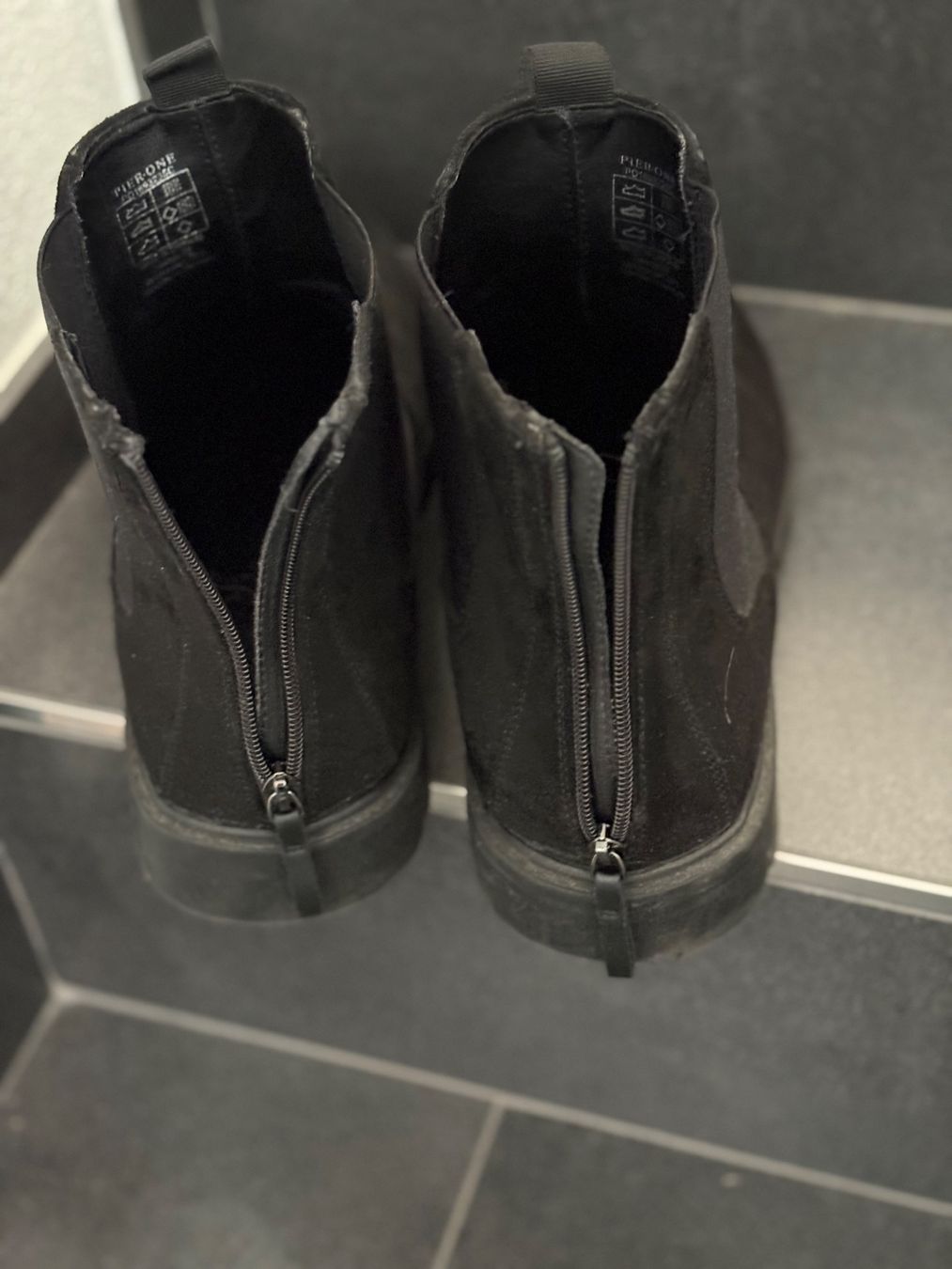 Chaussures hommes: Boots Pier One schwarz Grösse 48 – D'occasion à Reiden par verjaques 2