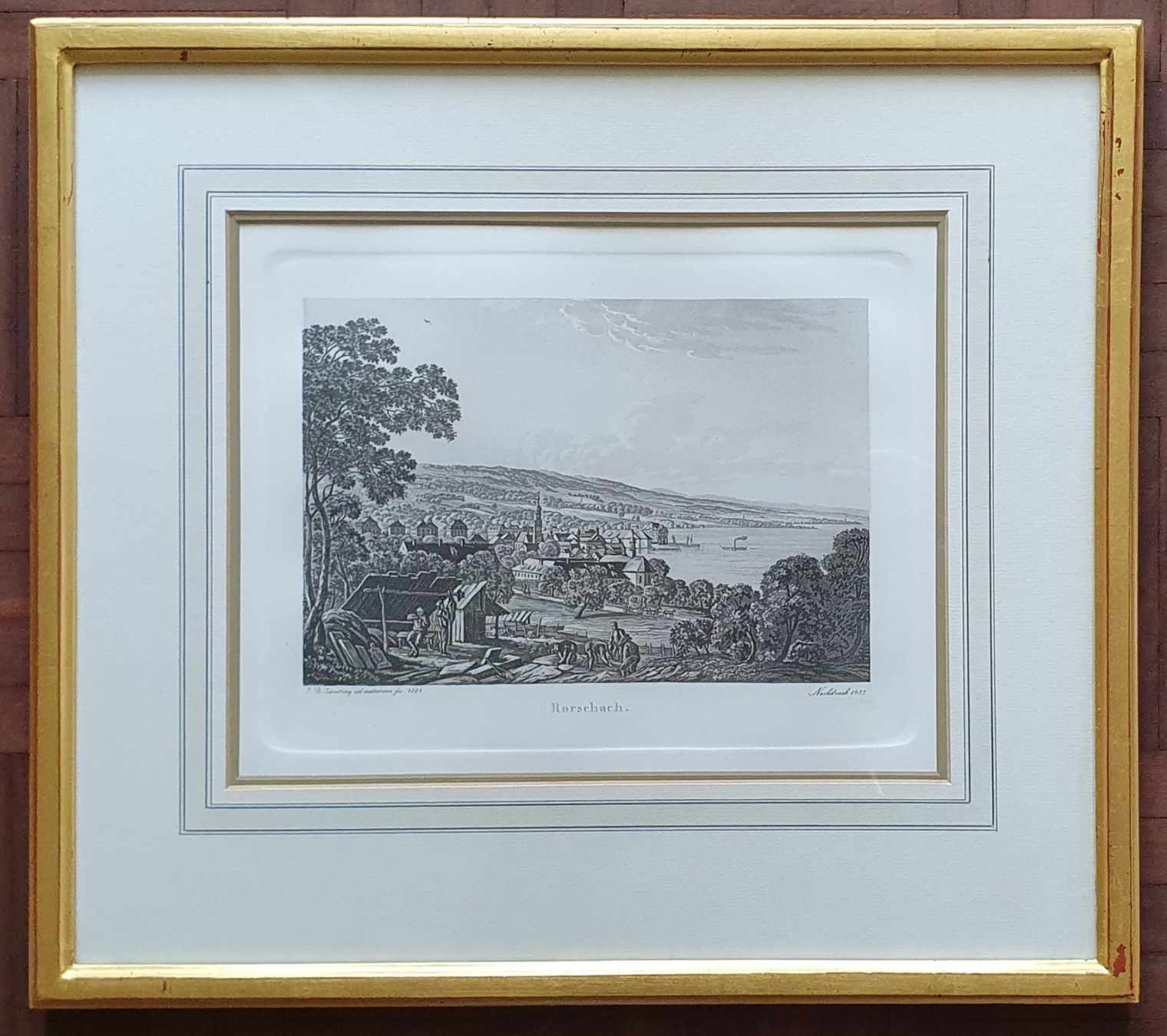 Stiche: Bild - Rorschach, Stich 1828 - Nachdruck – Gebraucht aus Kreuzlingen von Rschweiz1