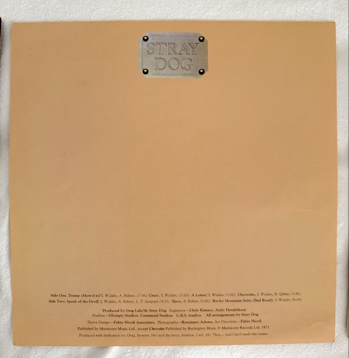 Vinyles: Stray Dog Manticore 1973 Schallplatte – D'occasion à Goldach par Messerguru 5