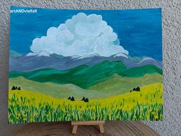 Gemälde Acryl, Landschaft